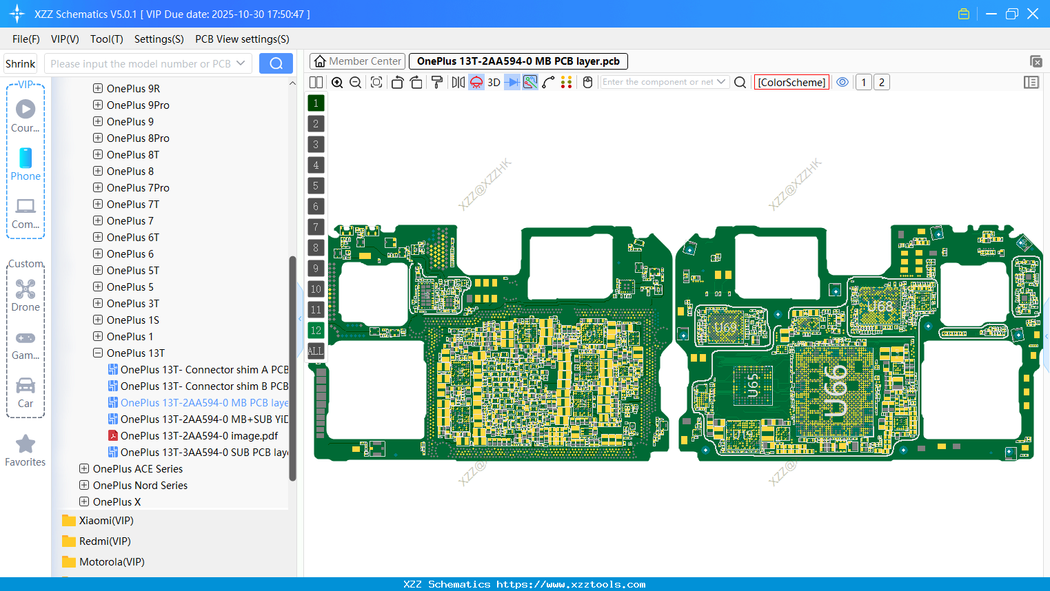 OnePlus 13T-2AA594-0 MB PCB Layer